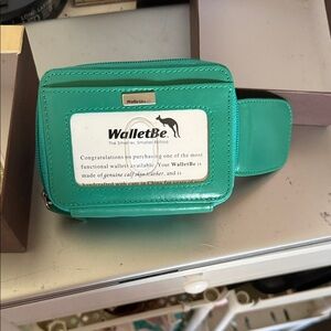Teal Leather Wallet